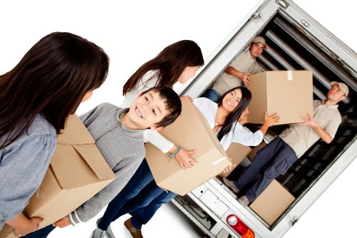 Removals van ready for a local move in Rainham