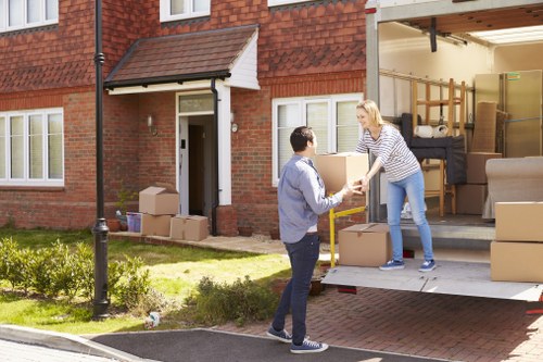 Careful unloading at a Rainham property