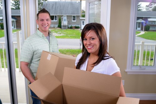 Commercial moving team planning a business relocation in Rainham