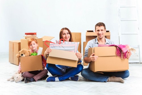 Local removals crew handling a home relocation