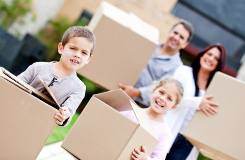 Van loaded securely with boxes and furniture for a safe delivery