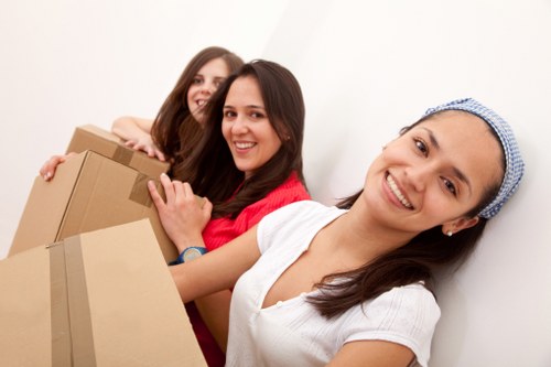 Packing and moving office furniture for a Rainham business